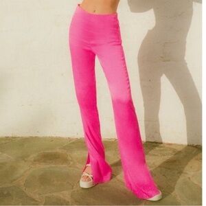 Zara Satin Effect Wide Leg Pants Size Medium